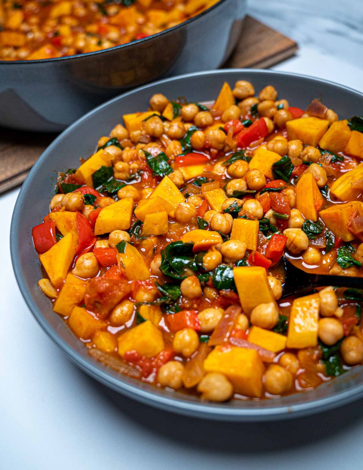 Spanish Chickpea and Sweet Potato Stew – Skinny Spatula