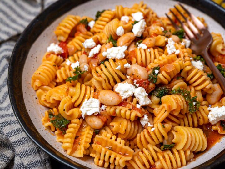 Radiatori Pasta with Cannellini Beans and Tomatoes – Skinny Spatula