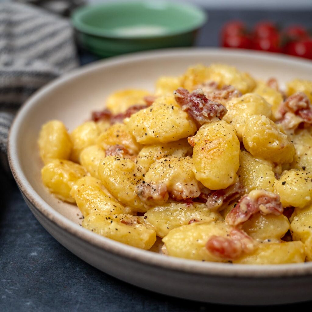 Gnocchi Carbonara - Skinny Spatula