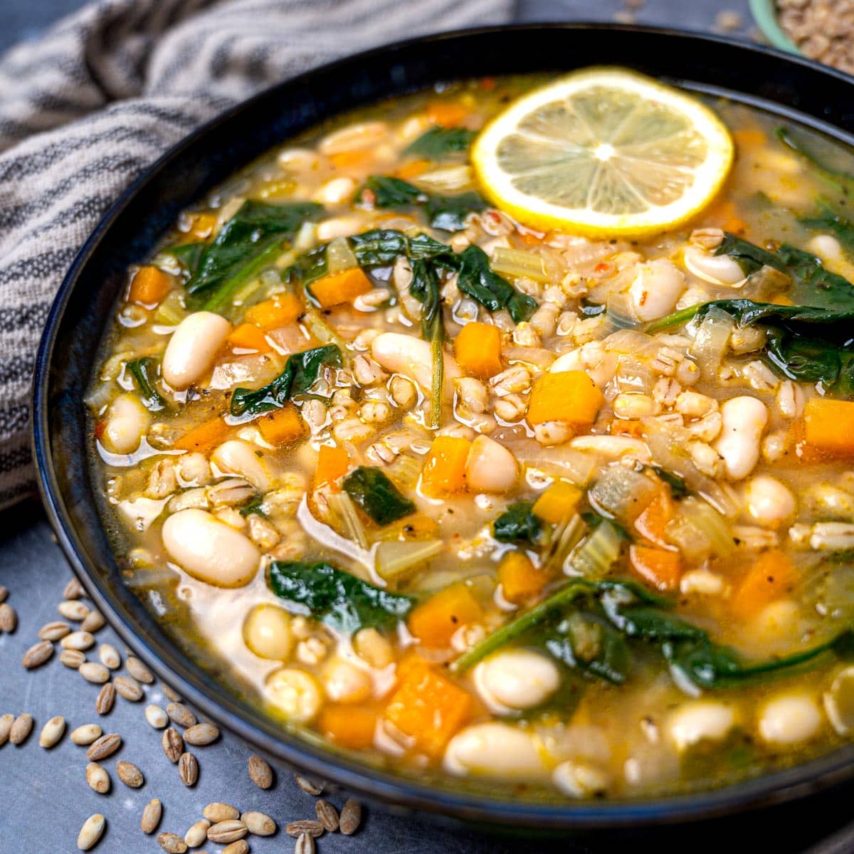 Easy Barley Soup with Vegetables - Skinny Spatula