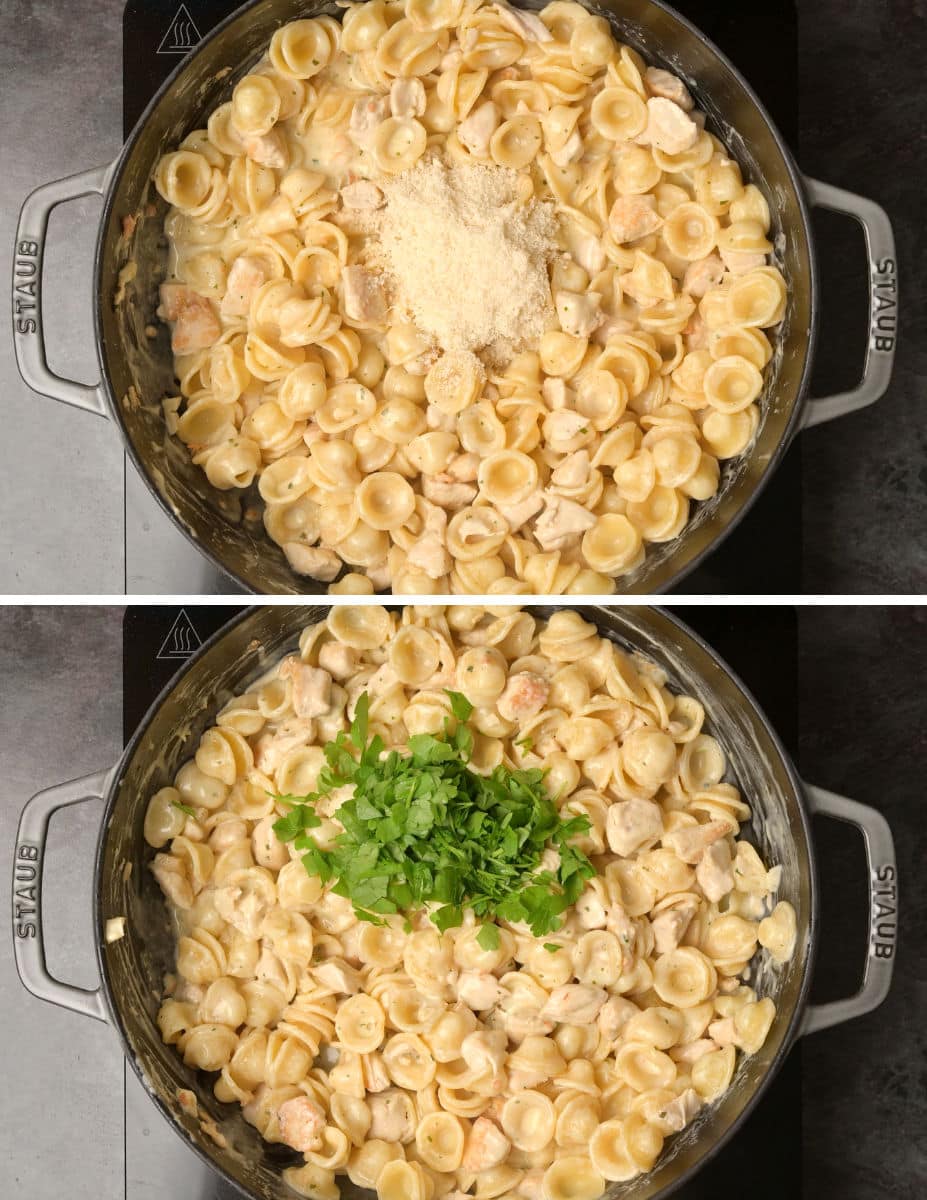 Italian dish cooking steps