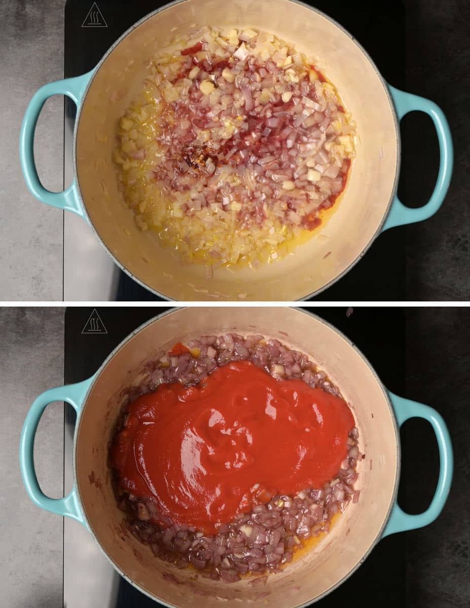 pink sauce pasta making instructions