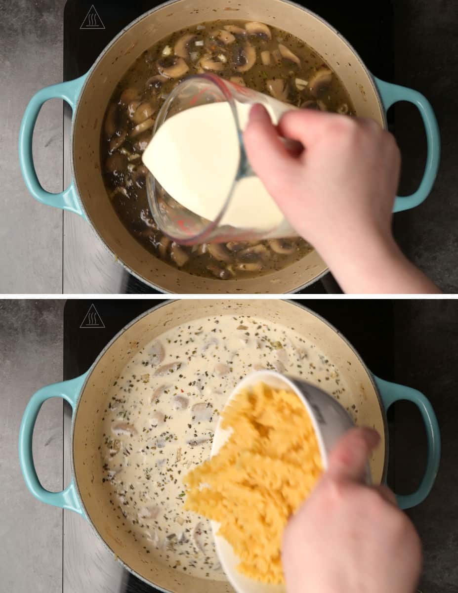 creamy white lasagna soup making instructions