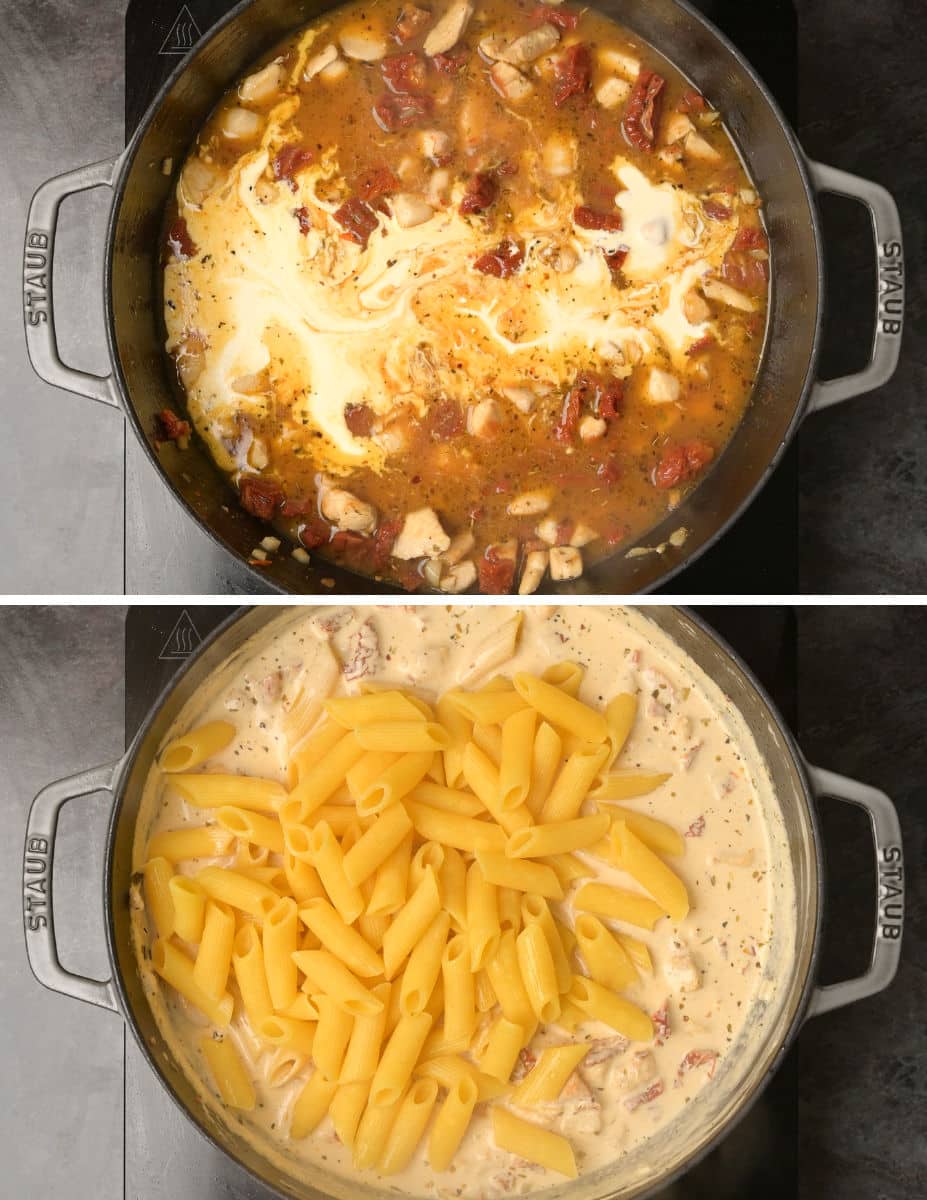 sundried tomatoes chicken pasta making instructions