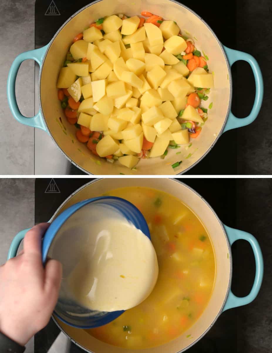 potato dill soup making instructions