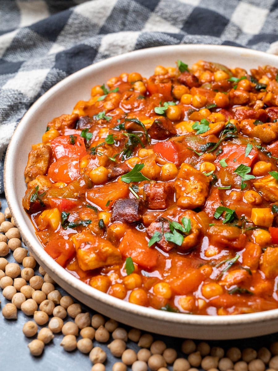 Spanish dish with chickpeas