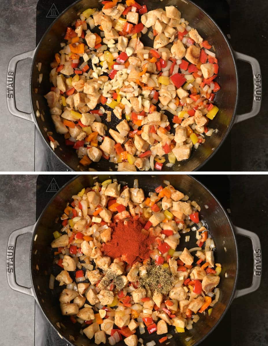 one pot chicken and rice making instructions