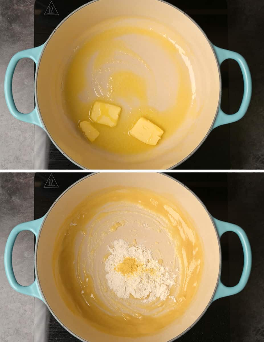 kielbasa mac and cheese cooking steps