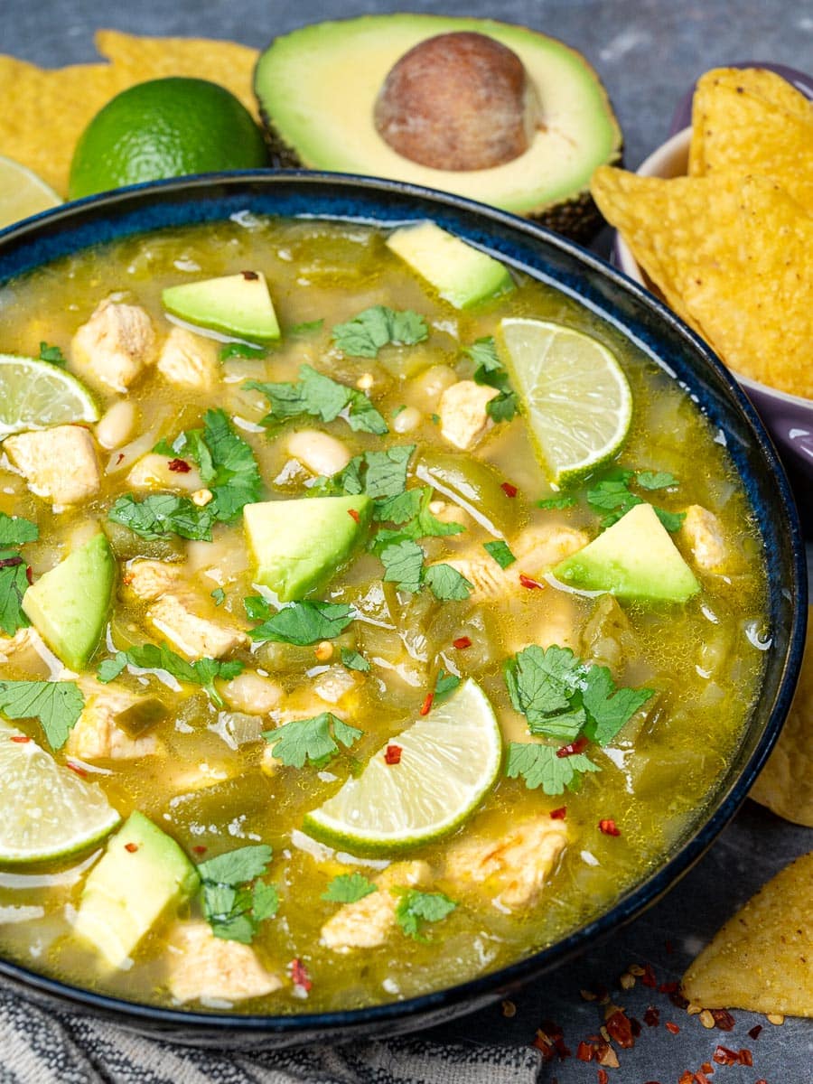 Mexican dish with avocado