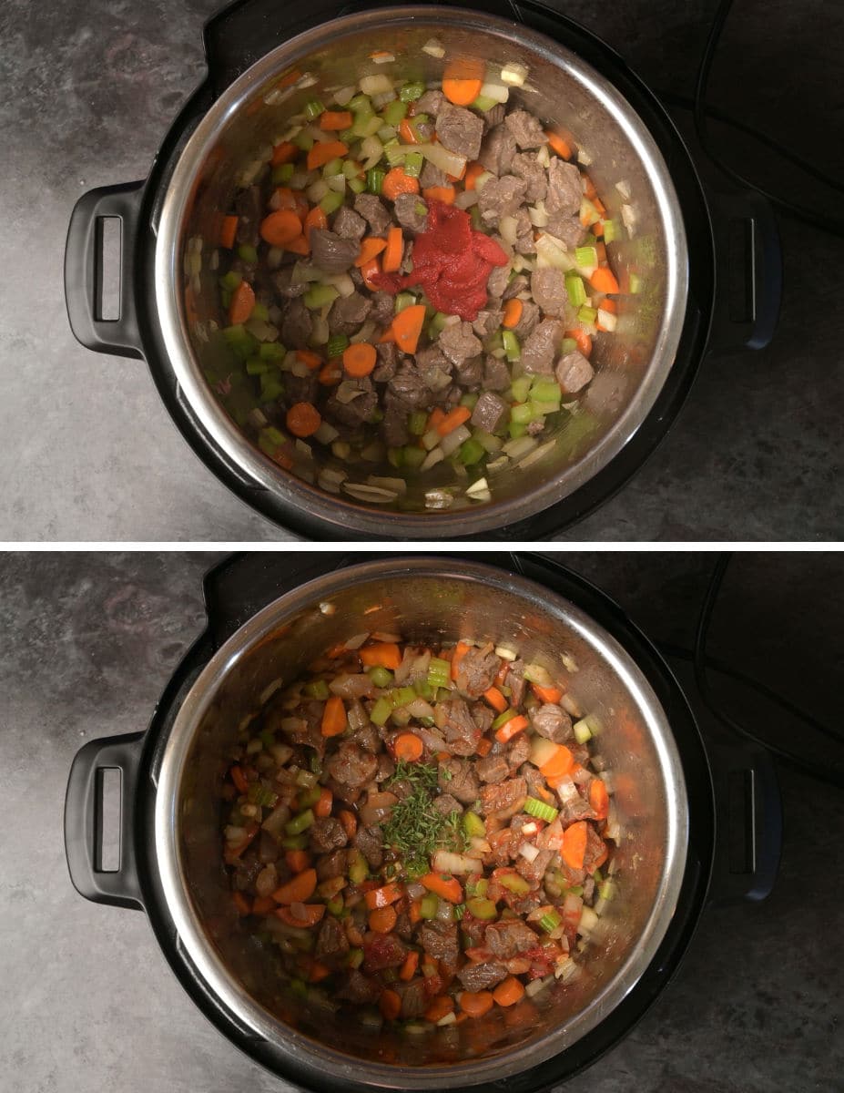 steps for making barley soup in Instant Pot