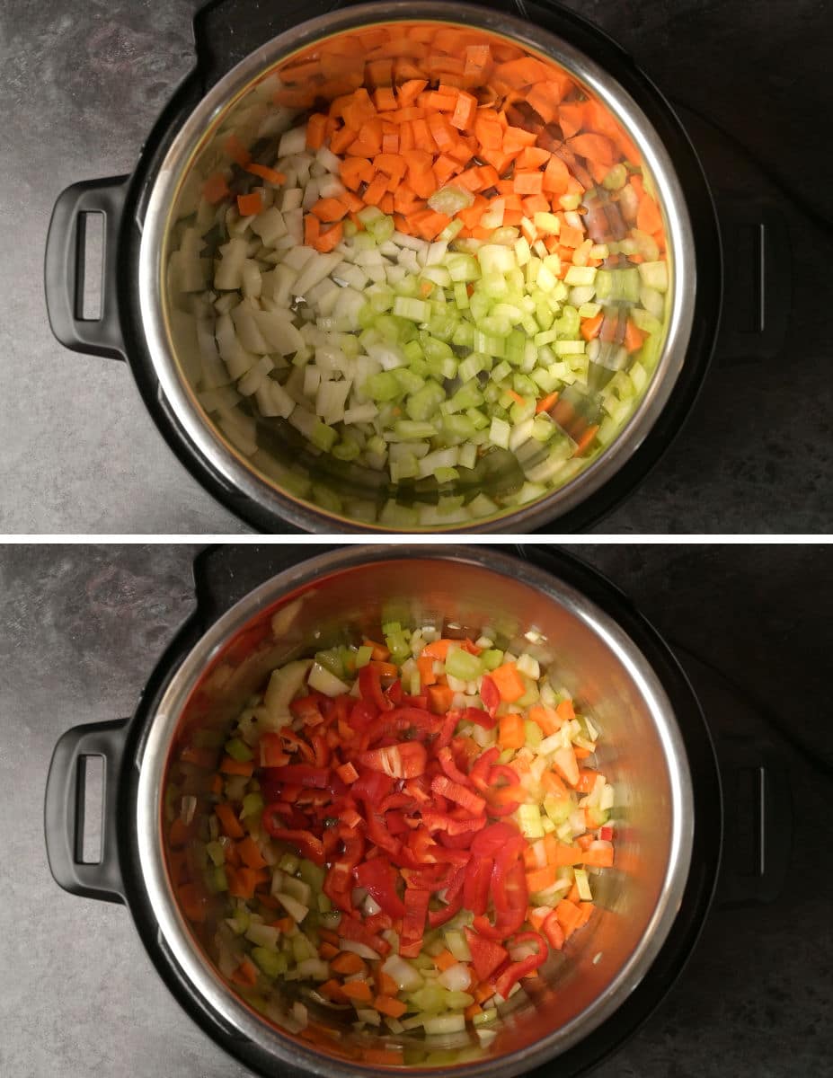 instant pot creamy chicken soup cooking steps