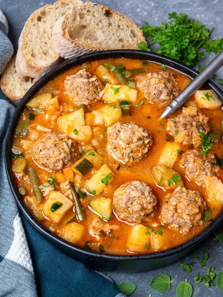 Albondigas Soup (Mexican Meatball Soup) – Skinny Spatula