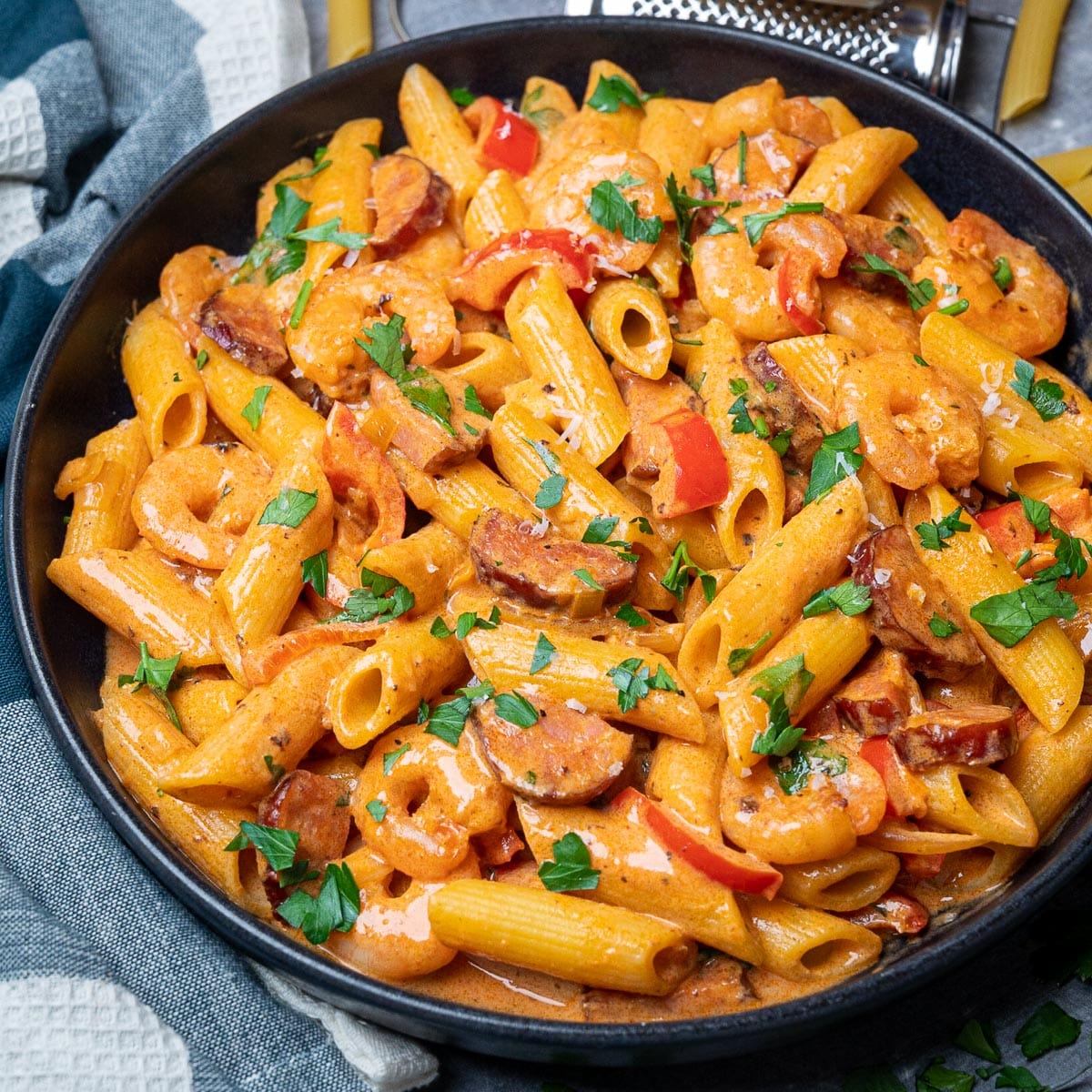 Easy Cajun Shrimp And Sausage Pasta Recipe | Bryont Blog