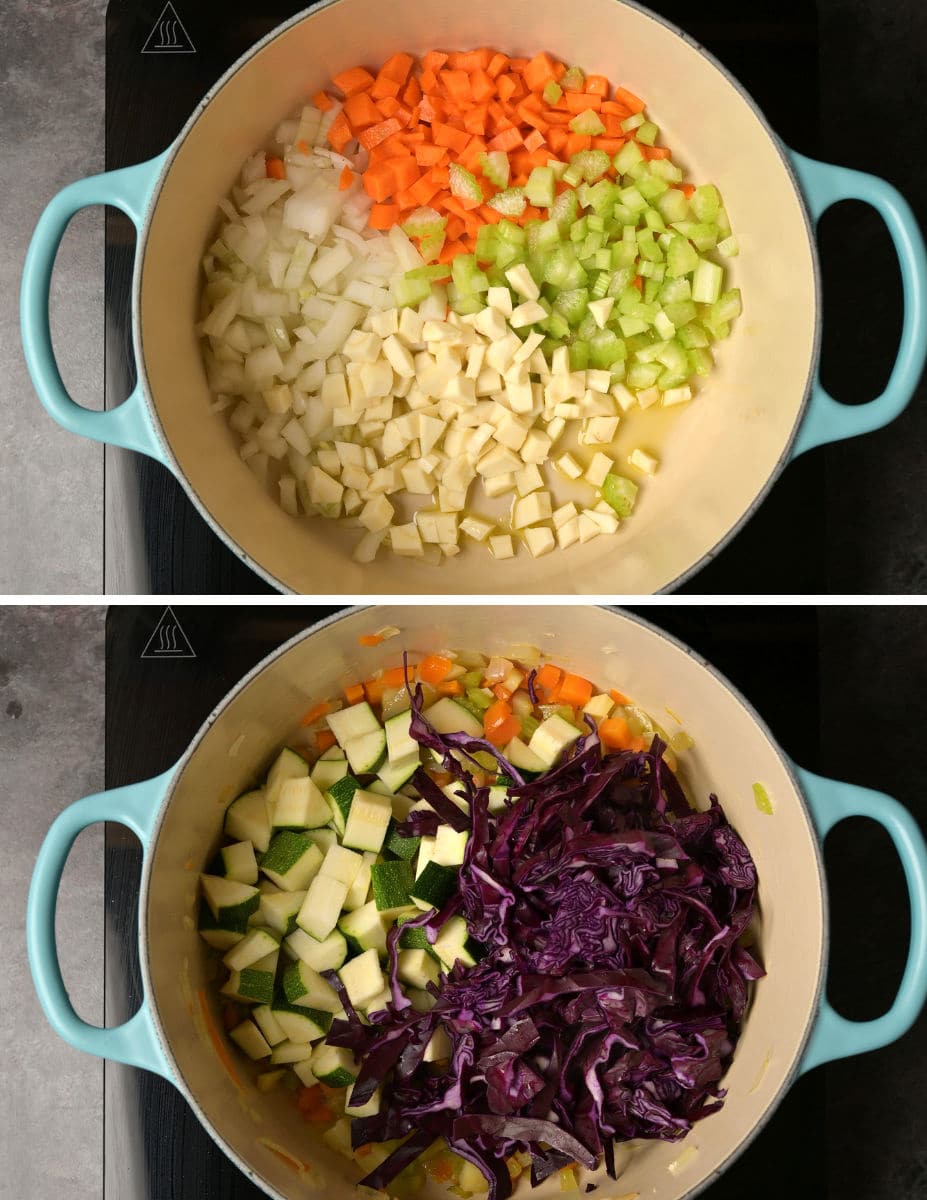 Vegetable Detox Soup making instructions