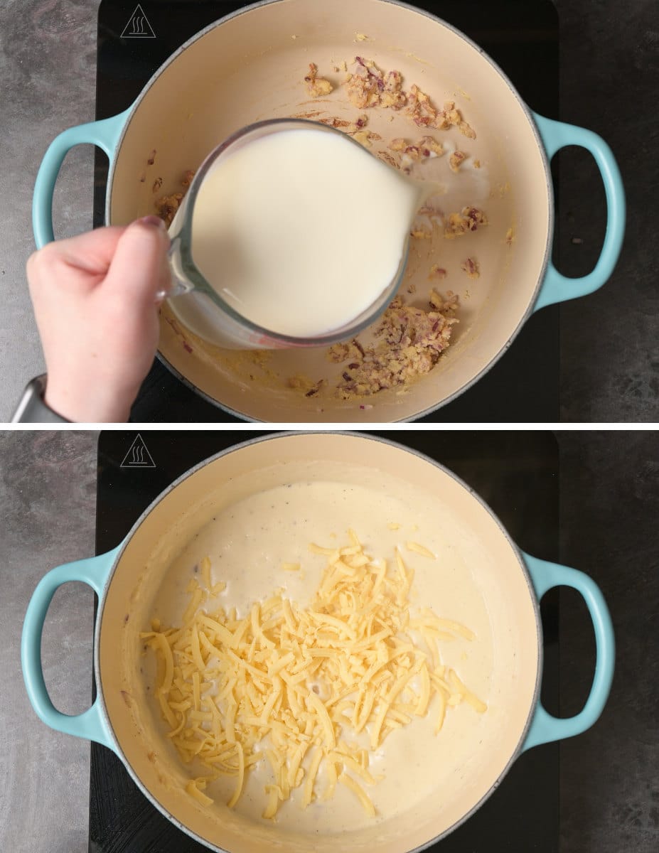 tuna pasta bake making instructions