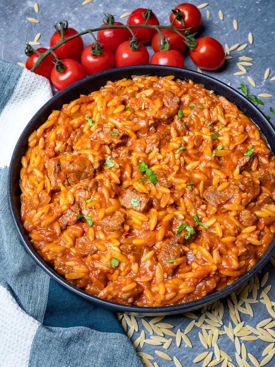 Greek giouvetsi with orzo