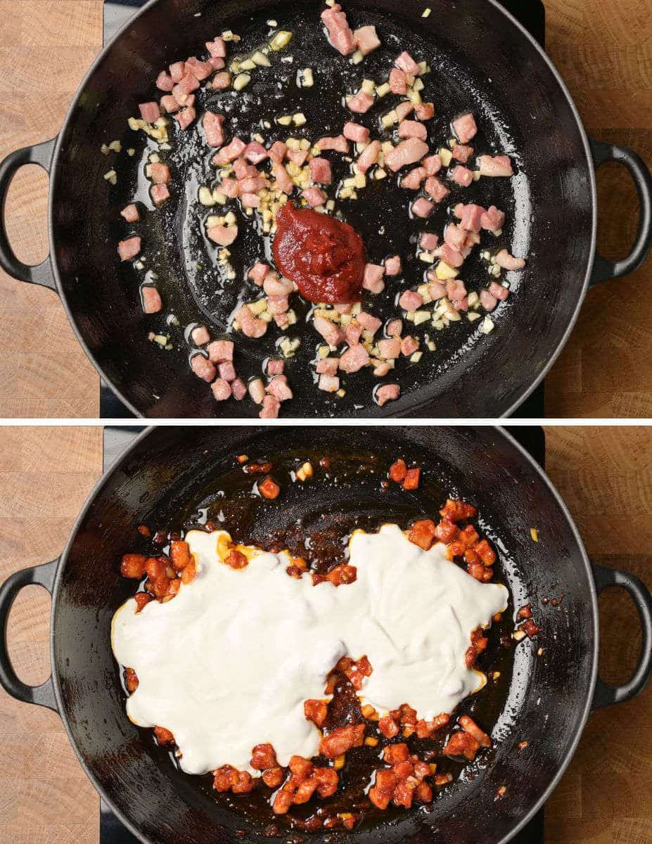 pasta dish cooking steps