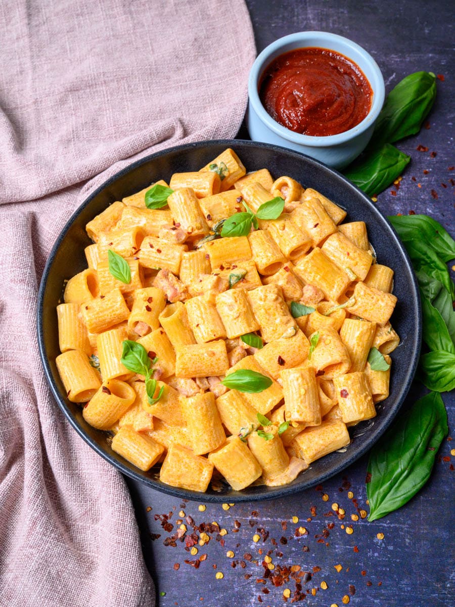 italian dish with basil on top