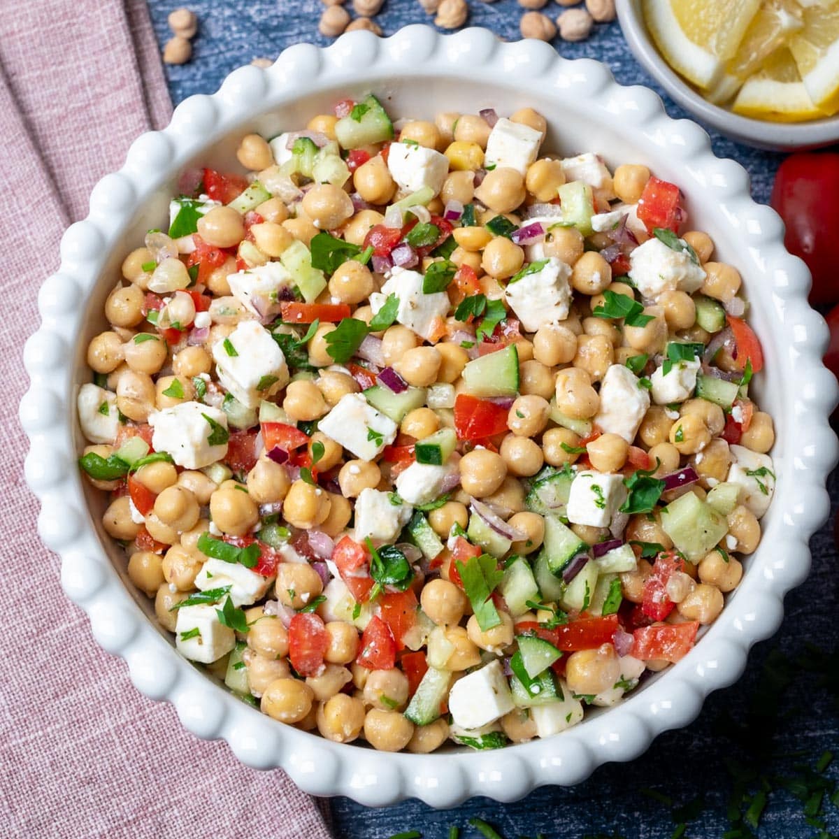 Chickpea Feta Salad