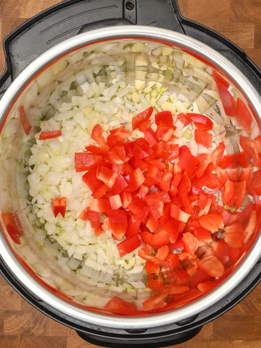 instant pot turkey chili cooking steps