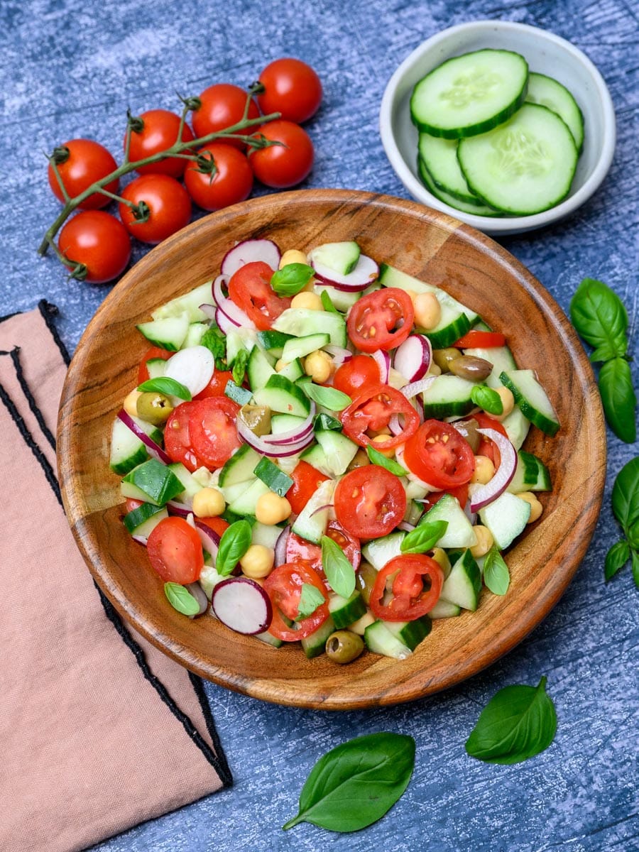 summer dish with radishes