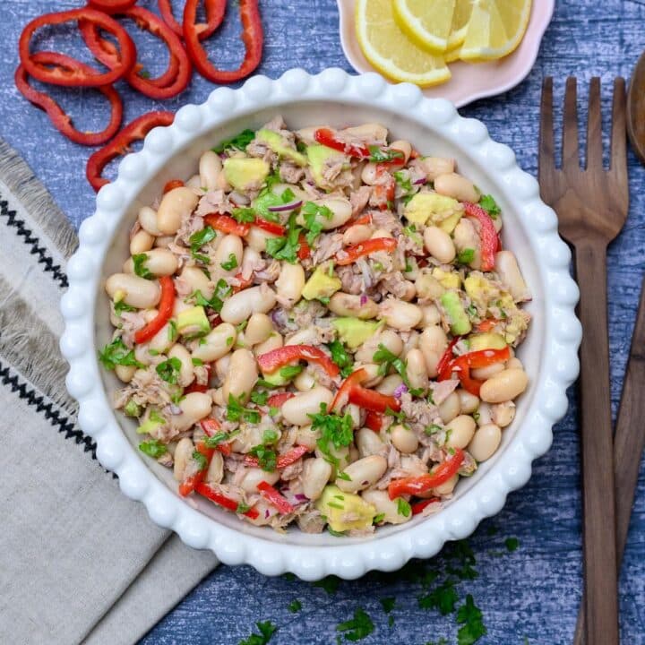 Mediterranean dish with parsley on top