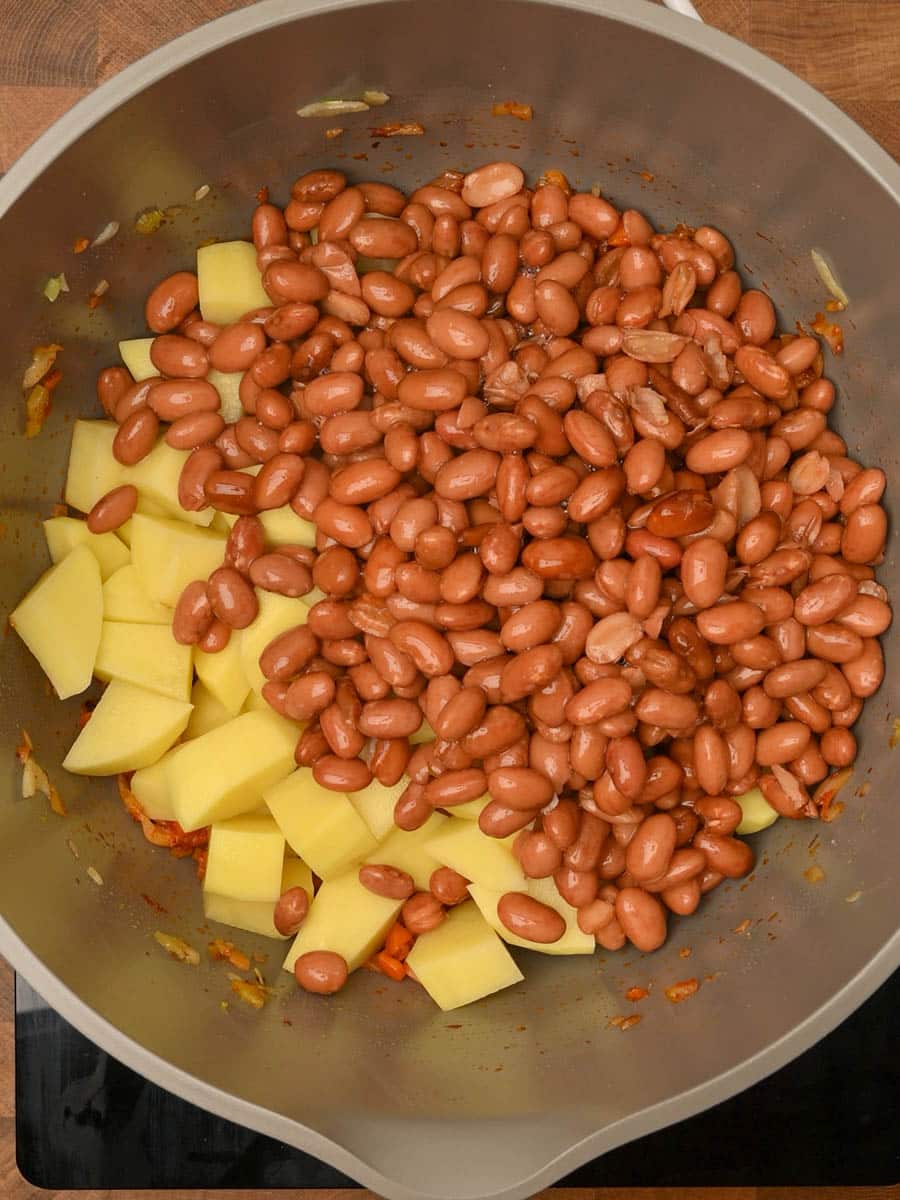 Italian dish making steps