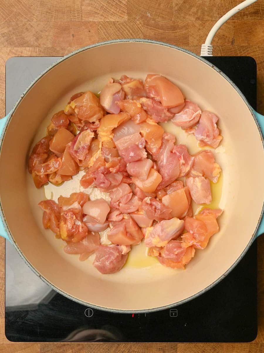 chicken split pea soup cooking steps