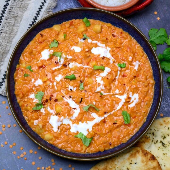 vegan dish with cilantro