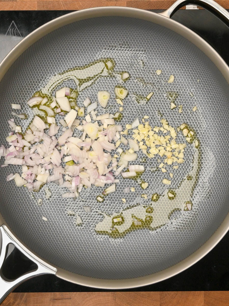 Dirty Martini Pasta cooking steps