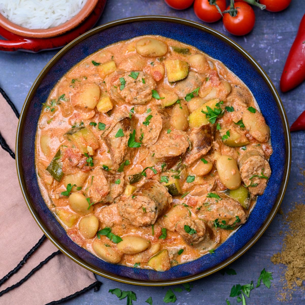 Slow Cooker Sausage Curry