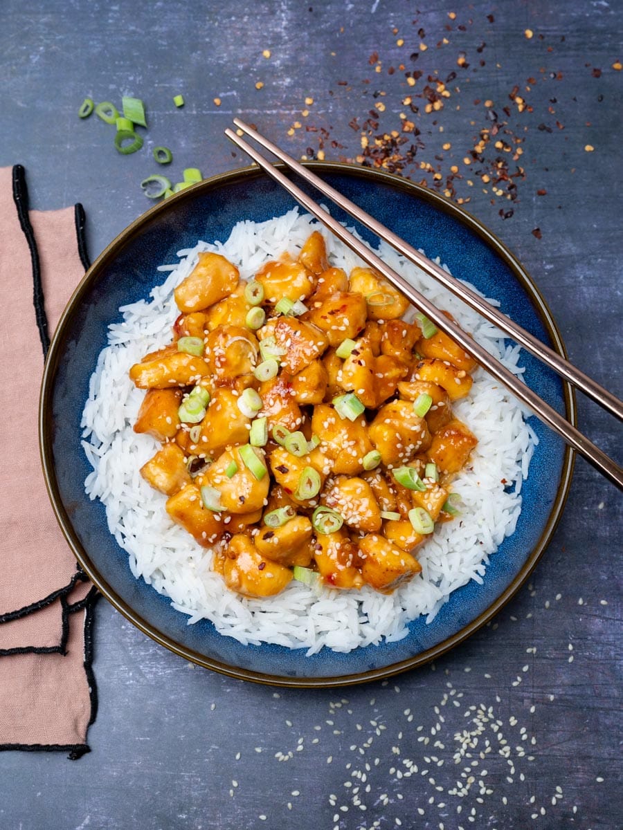 American dish with rice