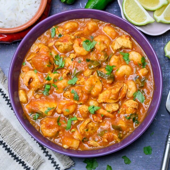 Asian dish with coriander