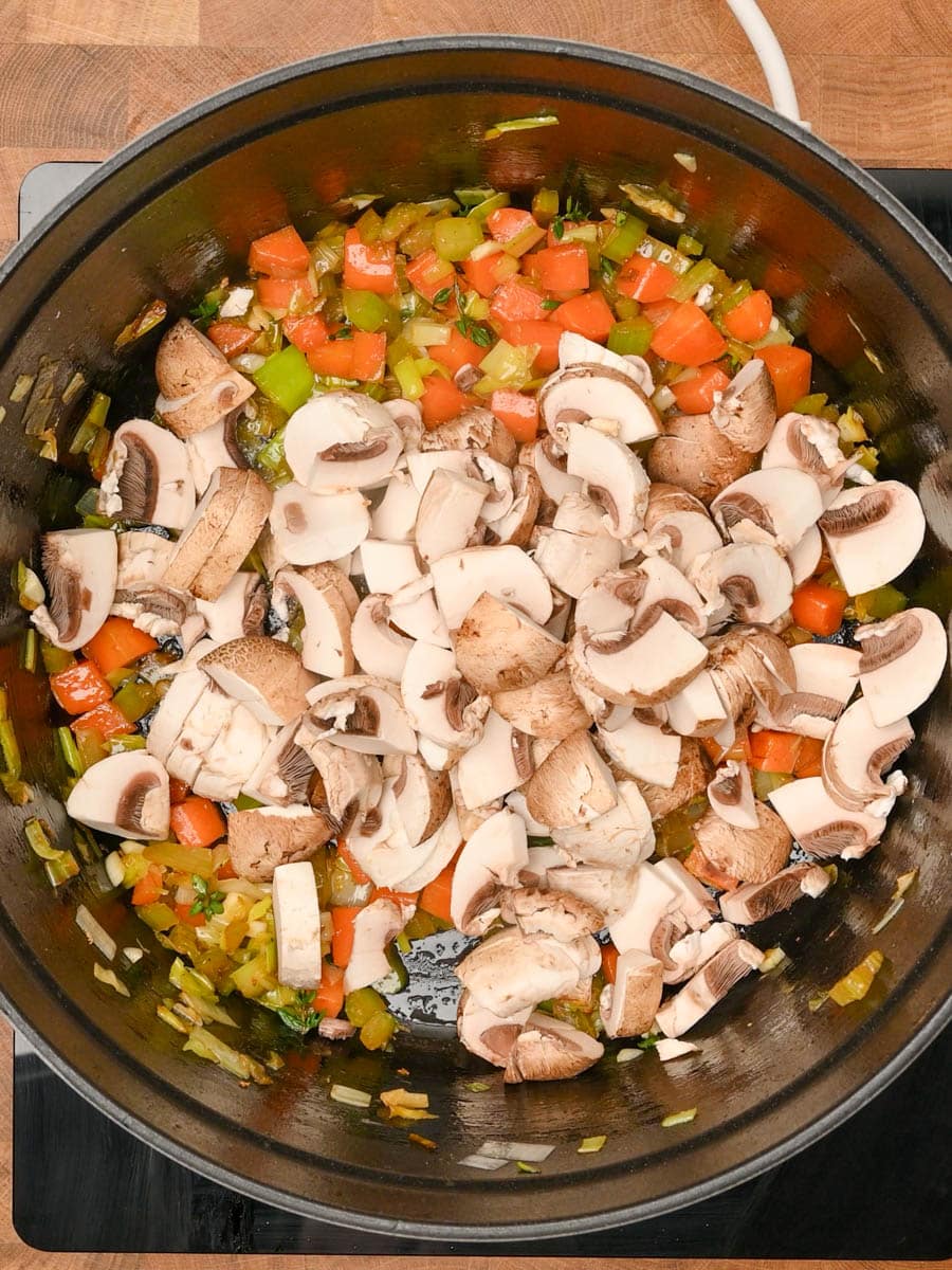 Chicken and Mushroom Soup step by step instructions