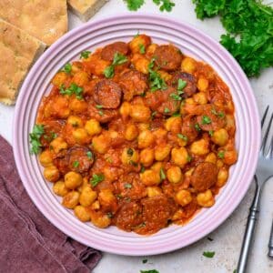 Spanish with with parsley on top