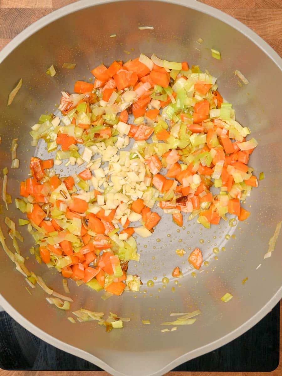 Ham and Cabbage Soup cooking steps