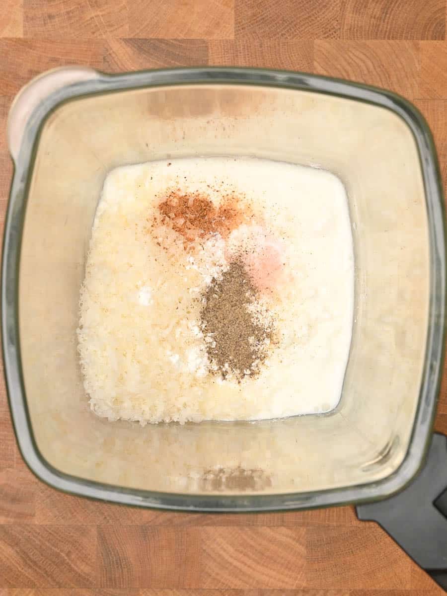 cottage cheese alfredo cooking steps