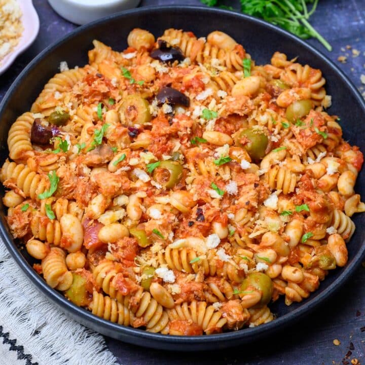 Italian dish with breadcrumbs on top