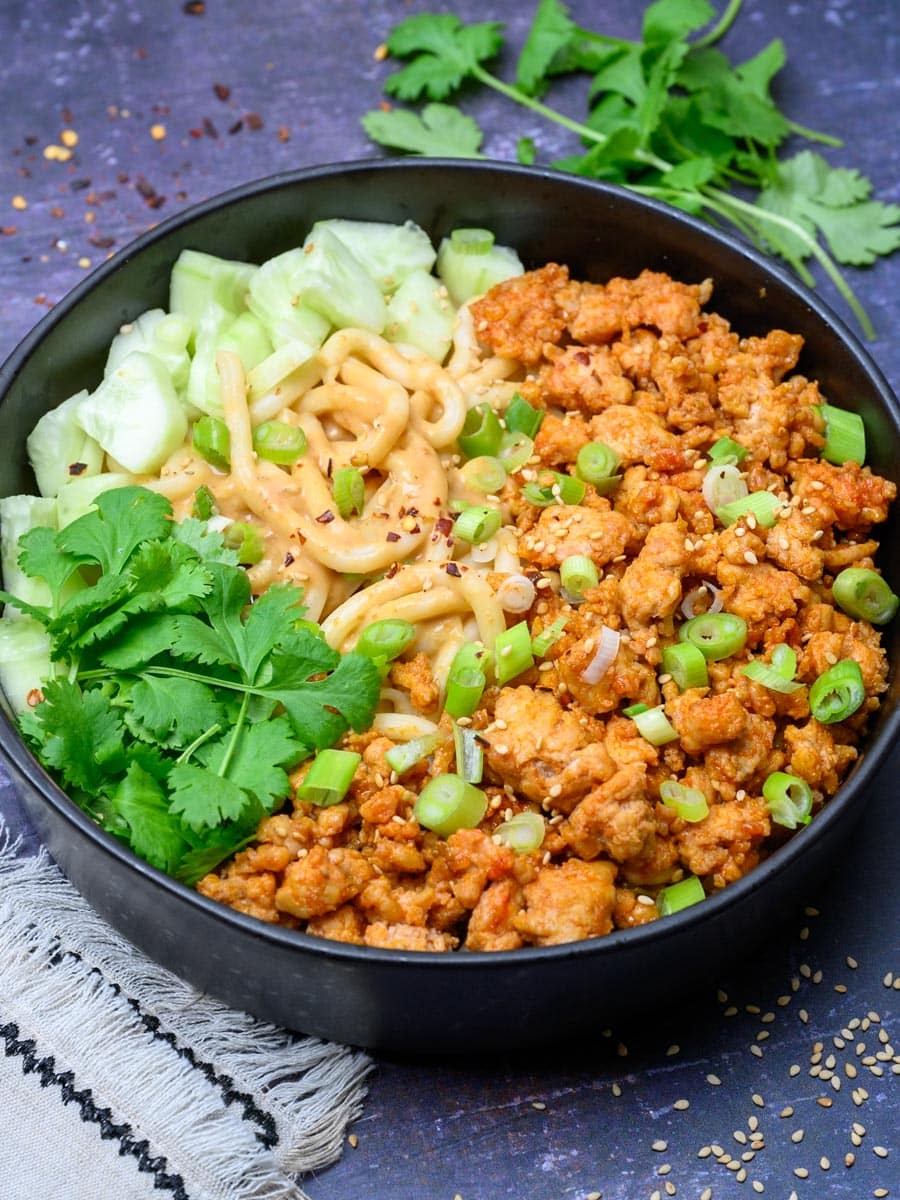 Thai dish with cilantro