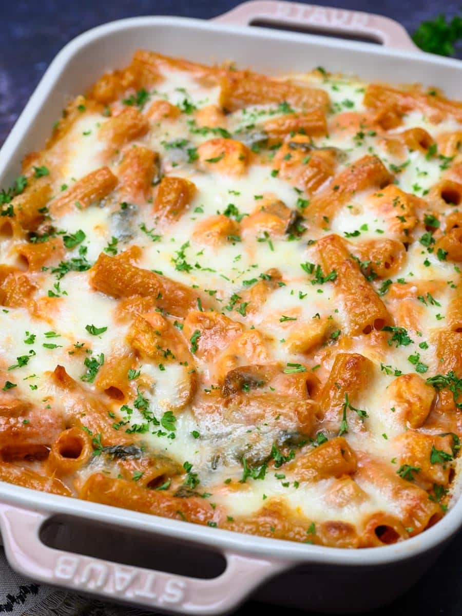British dish with mozzarella