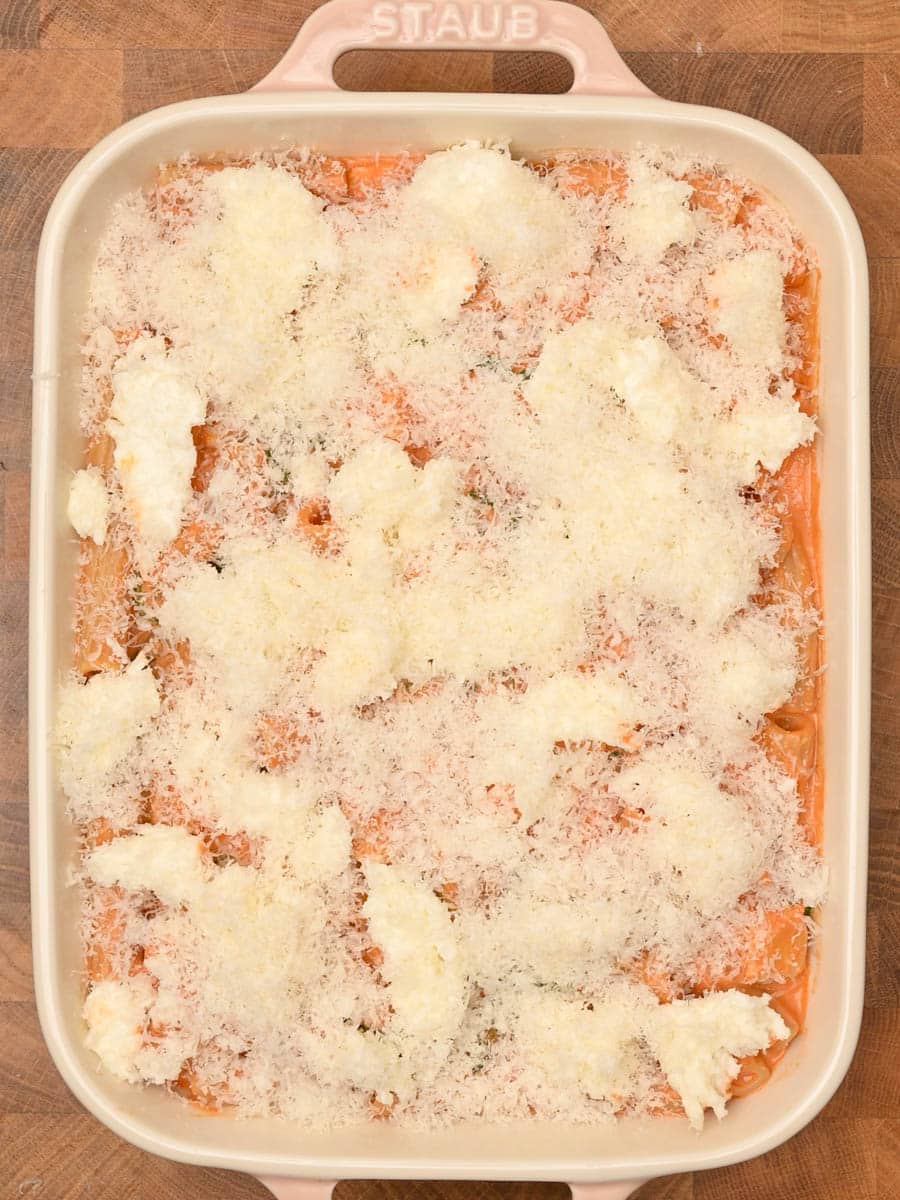 adding mozzarella to a British dish