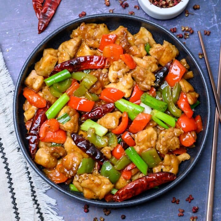 Stir fry dish with peppers