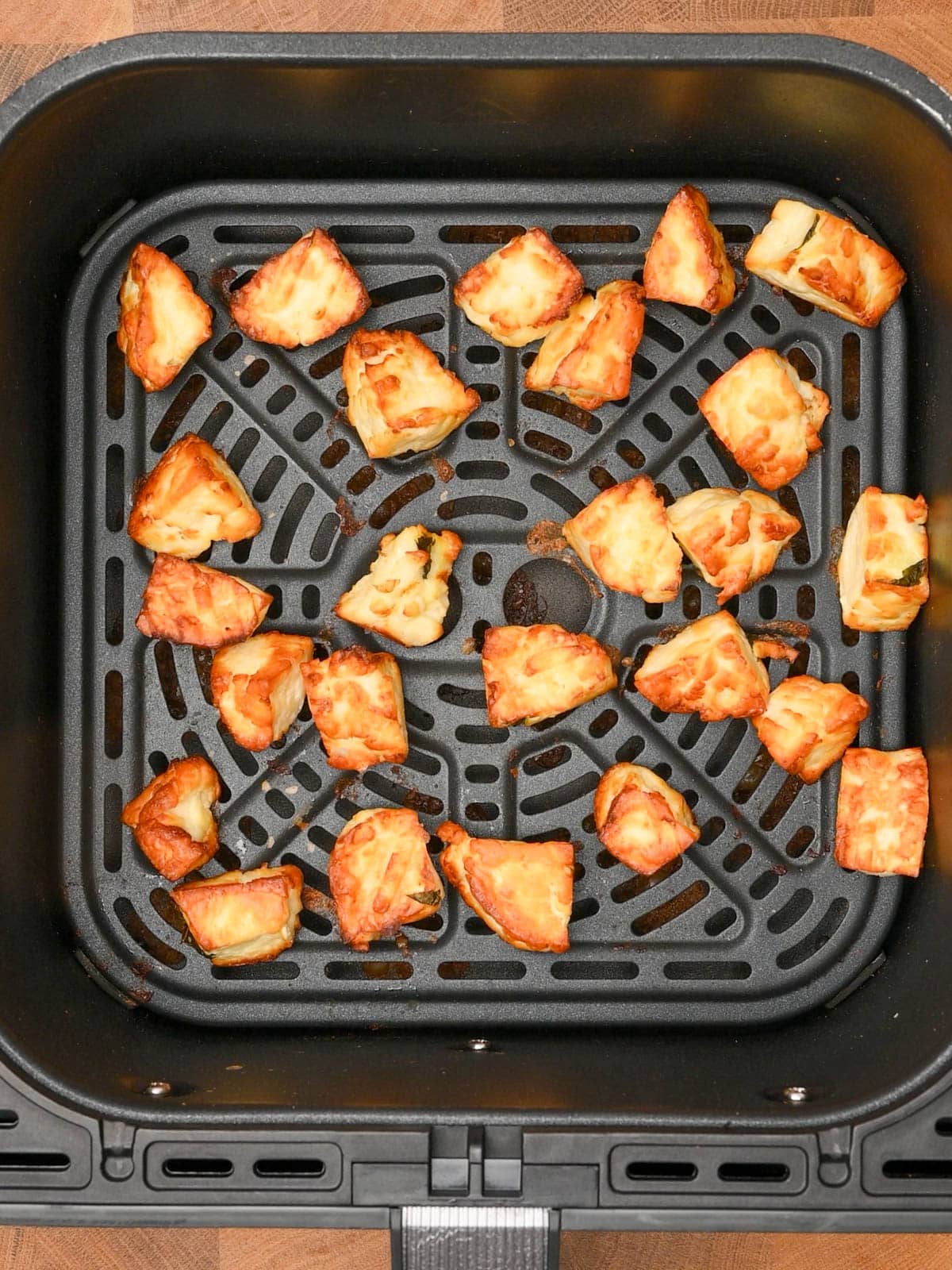 pieces of cheese in an air fryer